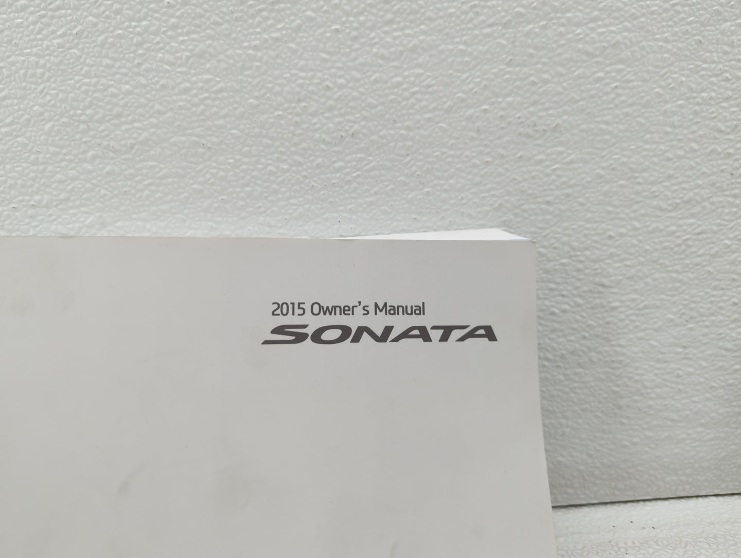 2015 Hyundai Sonata Owners Manual Book Guide OEM Used Auto Parts - Oemusedautoparts1.com