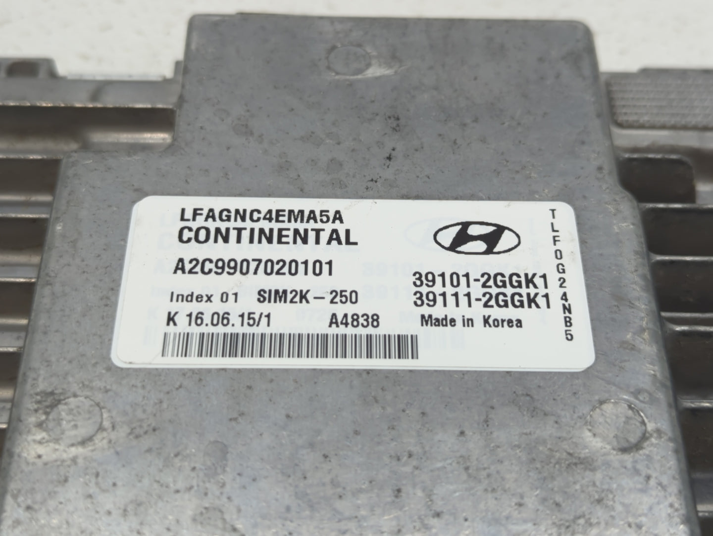 2015-2017 Hyundai Sonata PCM Engine Control Computer ECU ECM PCU OEM P/N:39101-2GGL1 39111-2GGL3 Fits Fits 2015 2016 2017 OE