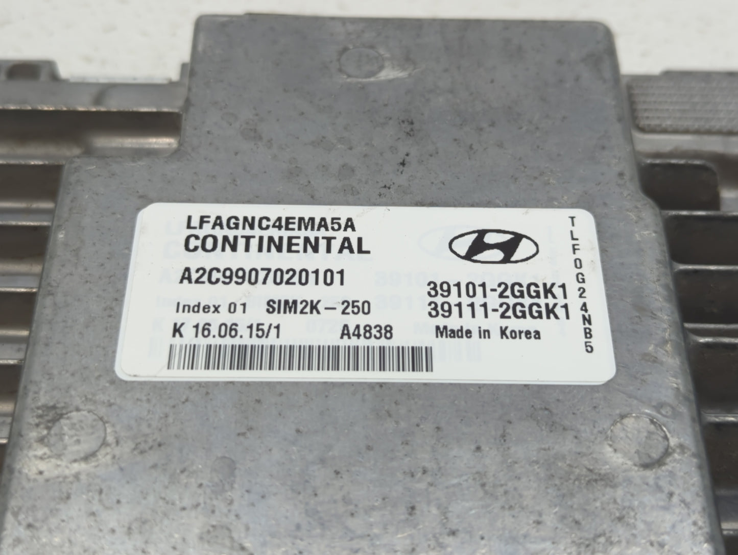 2015-2017 Hyundai Sonata PCM Engine Control Computer ECU ECM PCU OEM P/N:39101-2GGL1 39111-2GGL3 Fits Fits 2015 2016 2017 OE