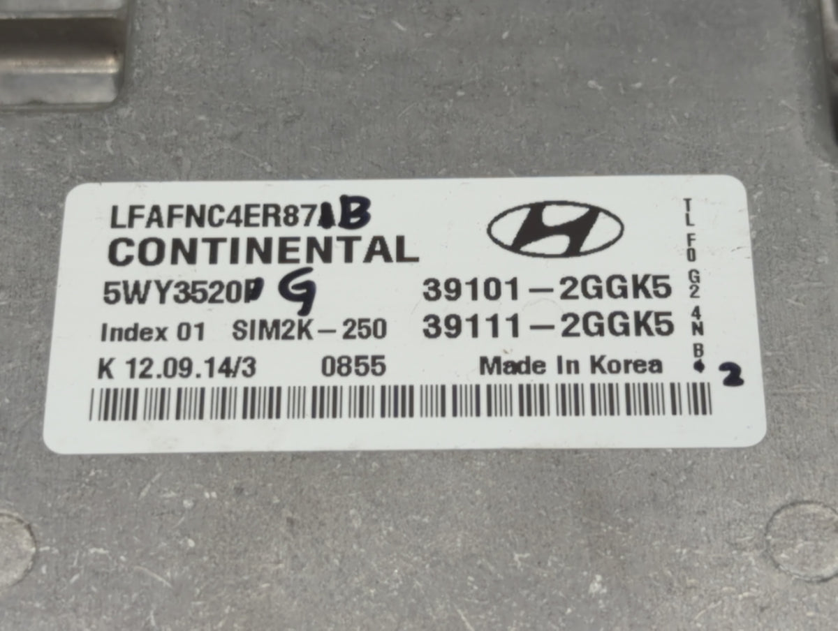 2015-2017 Hyundai Sonata PCM Engine Control Computer ECU ECM PCU OEM P/N:39111-2GGK5 39101-2GGK5, 39111-2GGK6 Fits 2015 2016