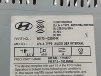 2015-2015 Hyundai Sonata Am Fm Cd Player Radio Receiver 458982 - Oemusedautoparts1.com
