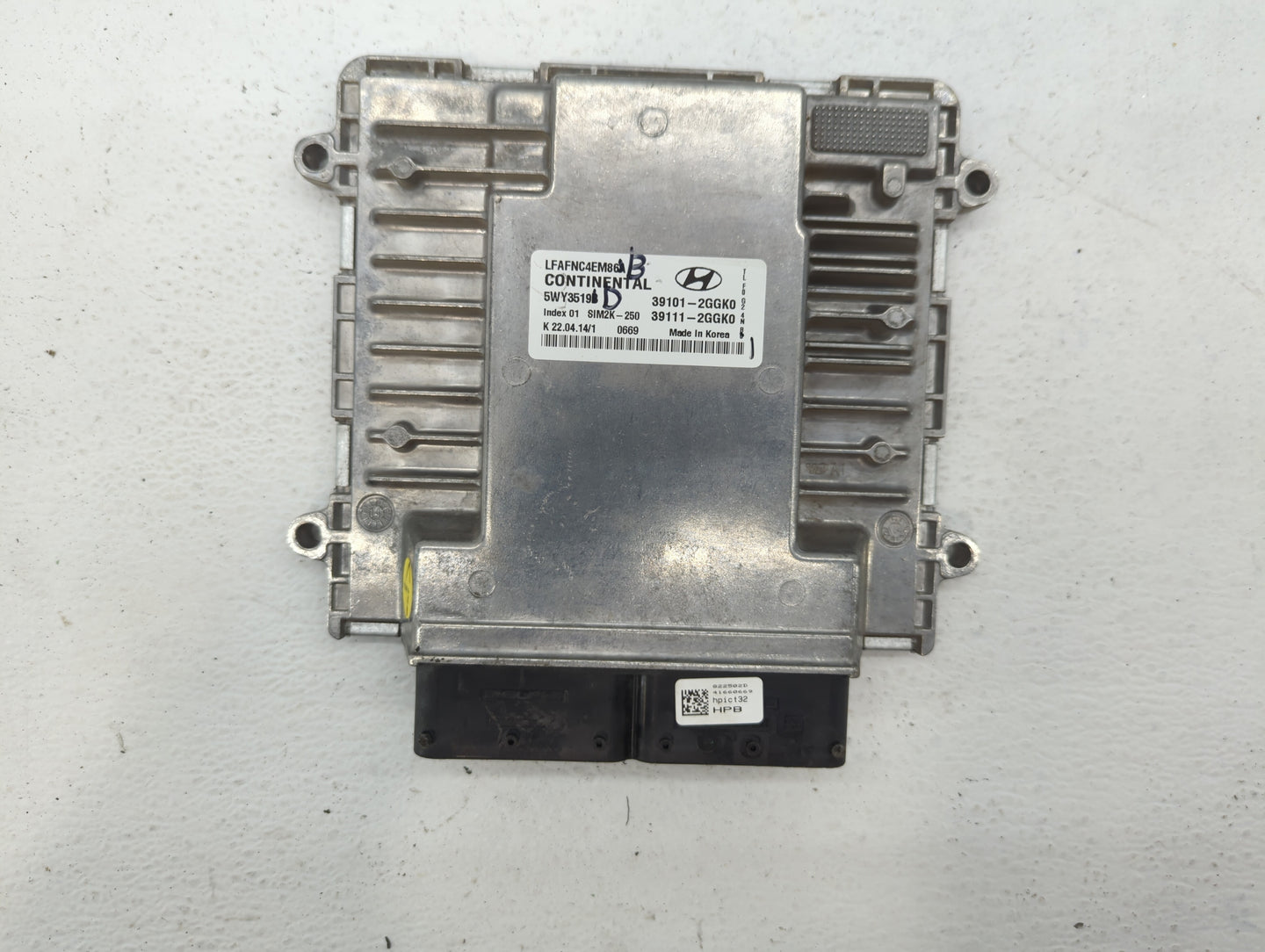 2015-2017 Hyundai Sonata PCM Engine Control Computer ECU ECM PCU OEM P/N:39111-2GGK0 39101-2GGK0 Fits Fits 2015 2016 2017 OE