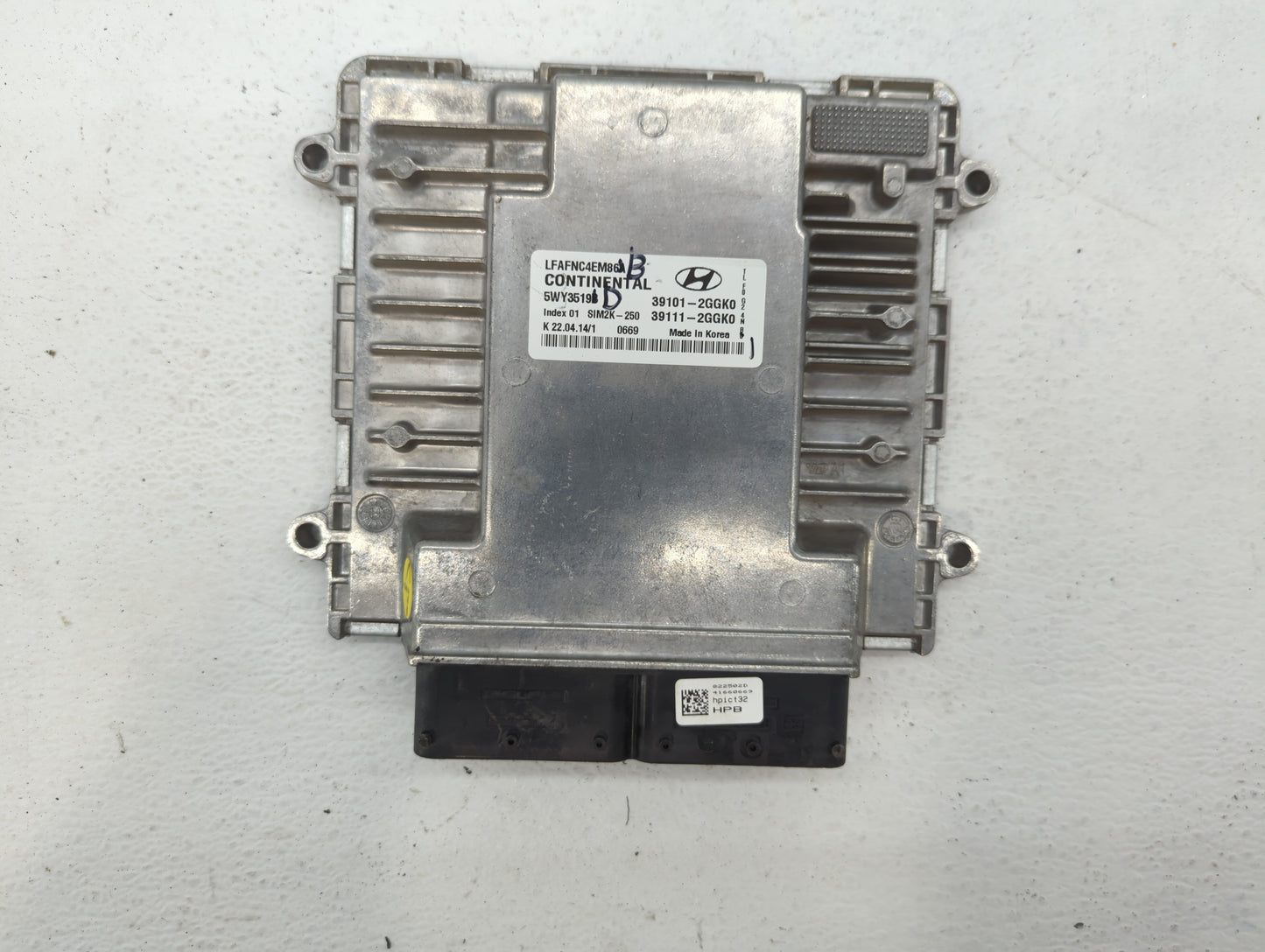 2015-2017 Hyundai Sonata PCM Engine Control Computer ECU ECM PCU OEM P/N:39111-2GGK0 39101-2GGK0 Fits Fits 2015 2016 2017 OE