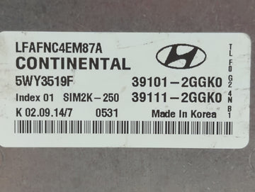 2015-2017 Hyundai Sonata PCM Engine Control Computer ECU ECM PCU OEM P/N:39111-2GGL3 39101-2GGL3, 39111-2GGK0 Fits 2015 2016 2017 OEM Used Auto Parts