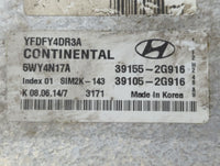 2011-2015 Hyundai Sonata PCM Engine Control Computer ECU ECM PCU OEM P/N:39105-2G916 39155-2G916 Fits OEM Used Auto Parts - 