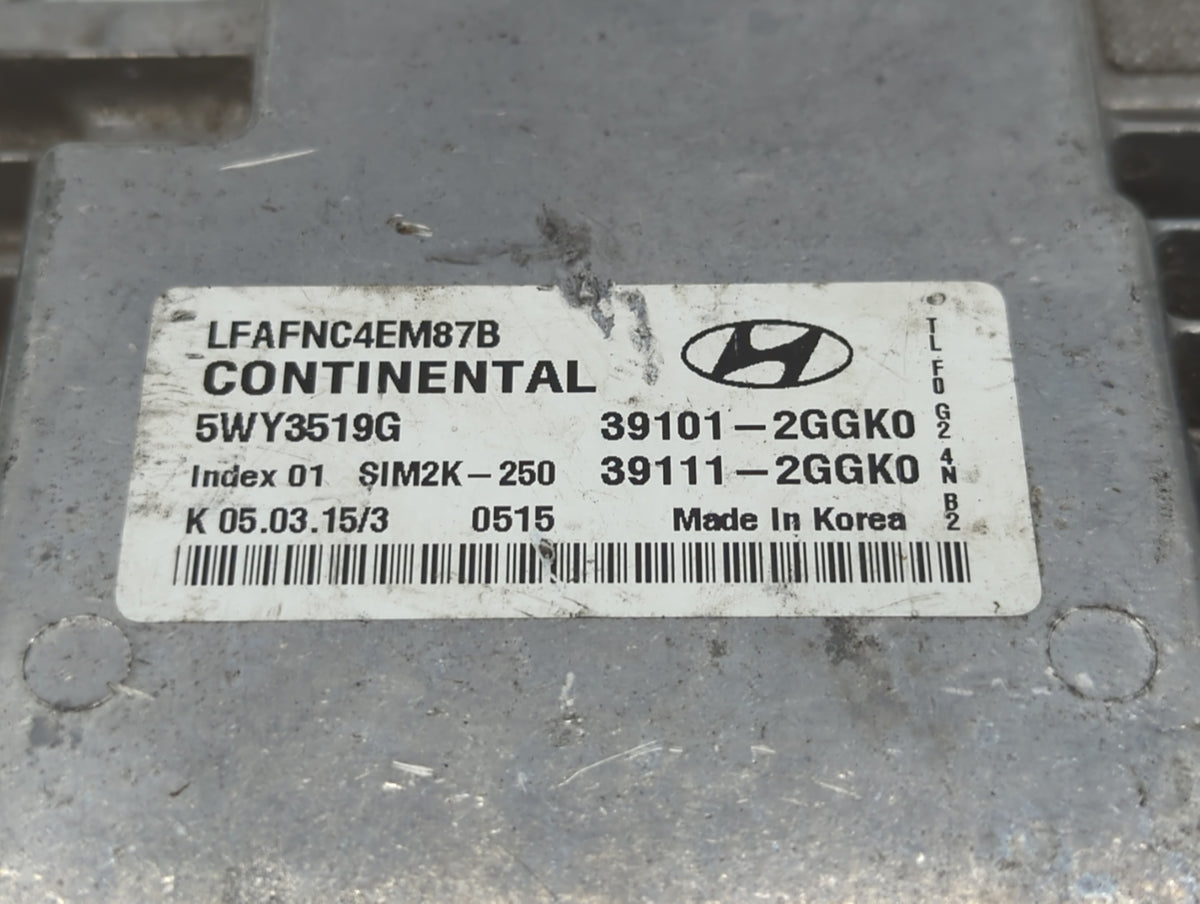2015-2017 Hyundai Sonata PCM Engine Control Computer ECU ECM PCU OEM P/N:39111-2GGL3 39101-2GGL3, 39111-2GGK0 Fits 2015 2016