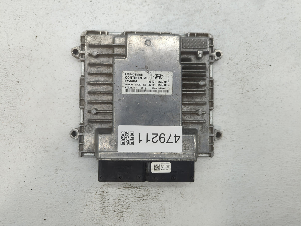 2015-2017 Hyundai Sonata PCM Engine Control Computer ECU ECM PCU OEM P/N:39111-2GGL3 39101-2GGL3, 39111-2GGK0 Fits 2015 2016
