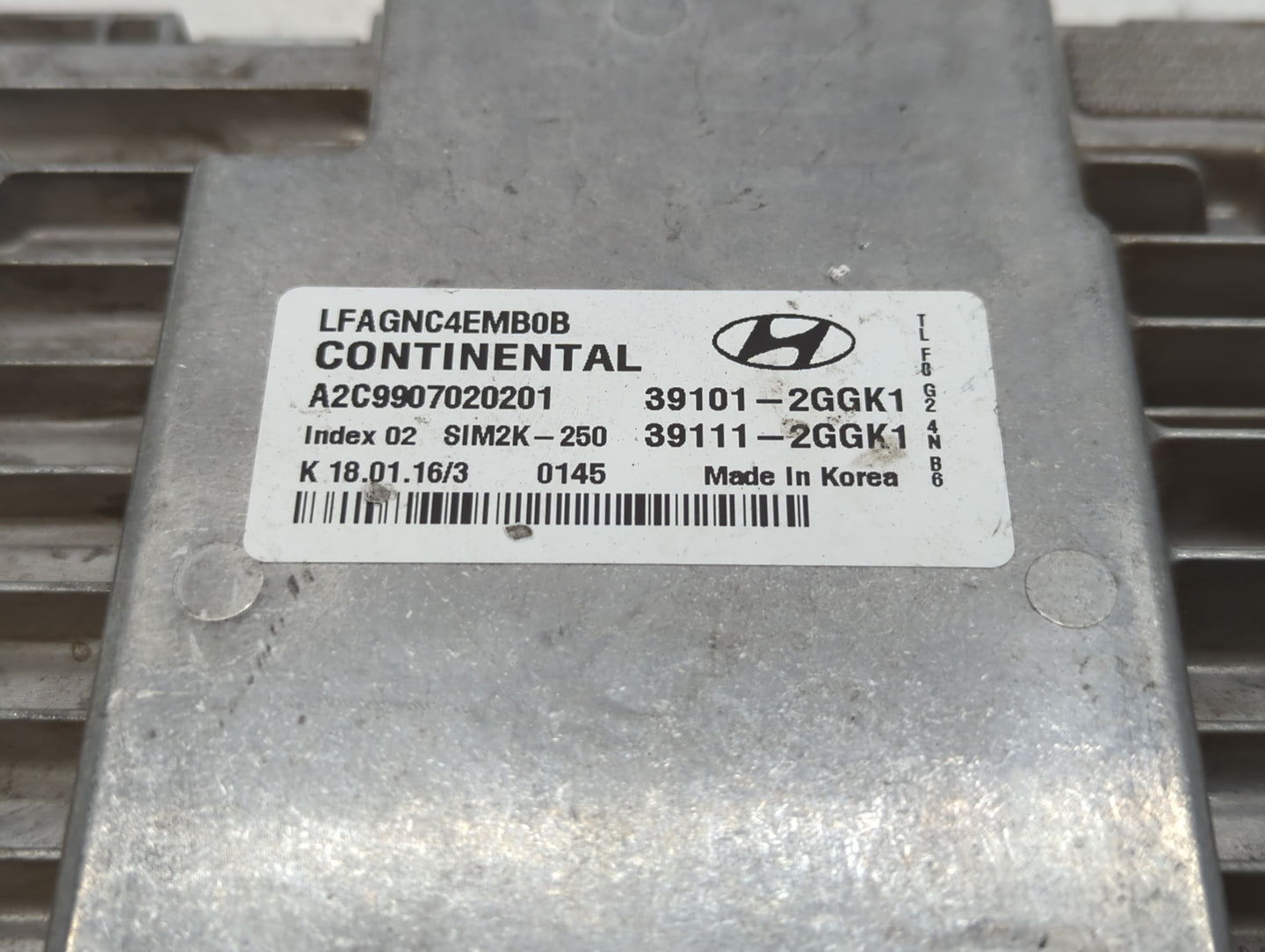 2015-2017 Hyundai Sonata PCM Engine Control Computer ECU ECM PCU OEM P/N:39111-2GGL3 39101-2GGL3 Fits Fits 2015 2016 2017 OE