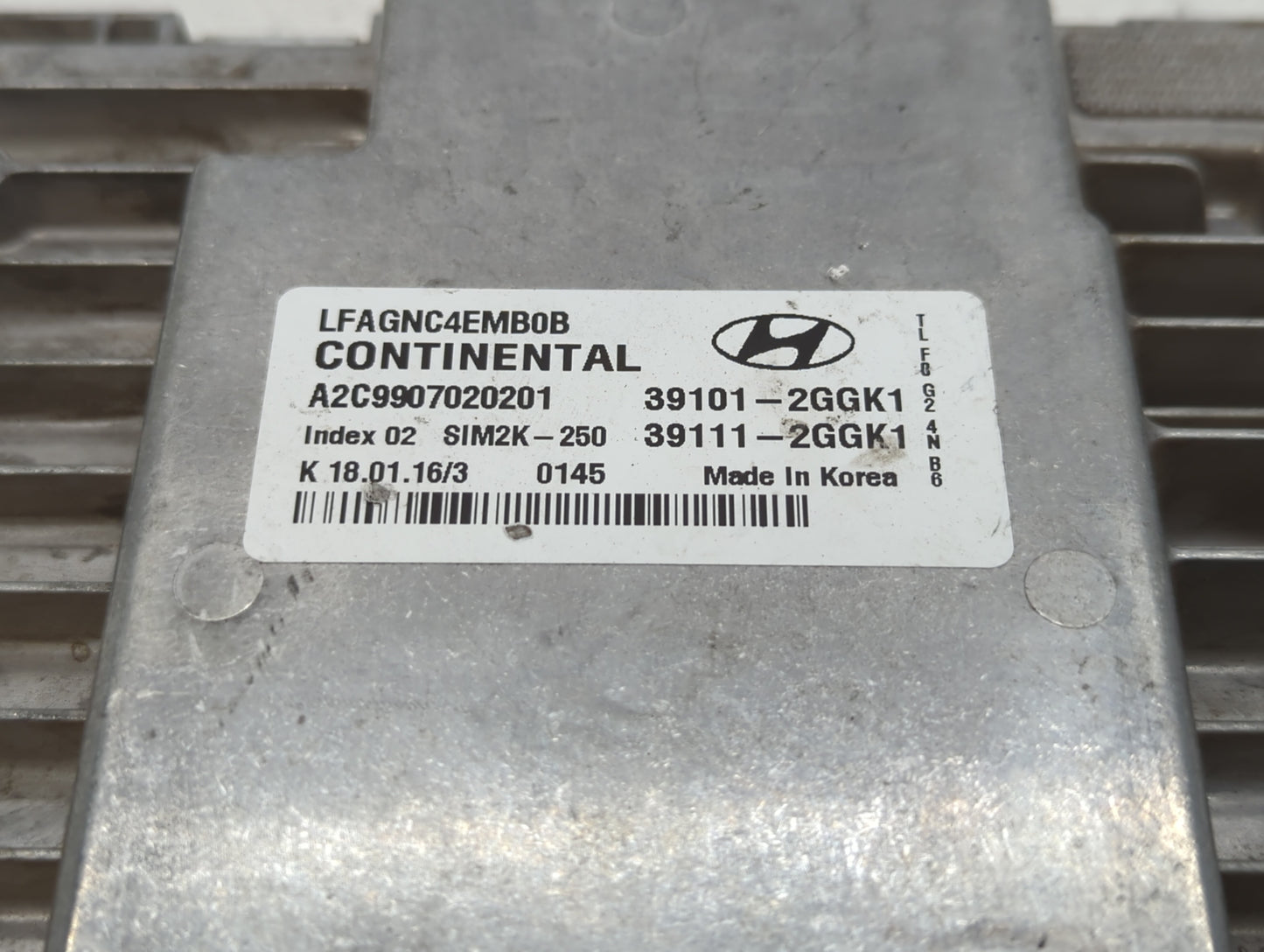 2015-2017 Hyundai Sonata PCM Engine Control Computer ECU ECM PCU OEM P/N:39111-2GGL3 39101-2GGL3 Fits Fits 2015 2016 2017 OE