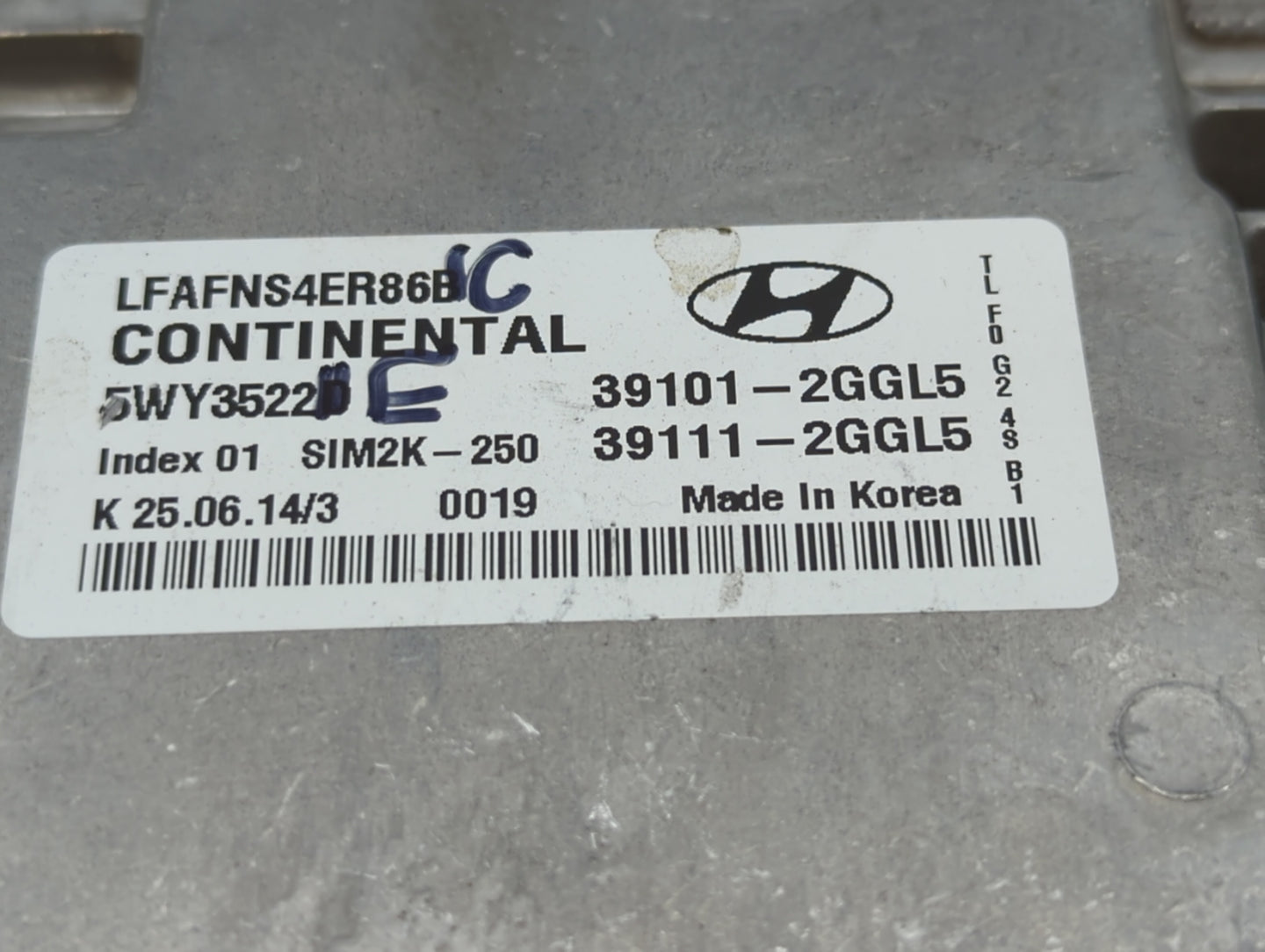2015-2017 Hyundai Sonata PCM Engine Control Computer ECU ECM PCU OEM P/N:39101-2GGL5 39111-2GGL3 Fits Fits 2015 2016 2017 OE