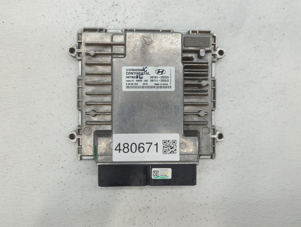 2015-2017 Hyundai Sonata PCM Engine Control Computer ECU ECM PCU OEM P/N:39101-2GGL5 39111-2GGL3, 39101-2GGL3 Fits 2015 2016
