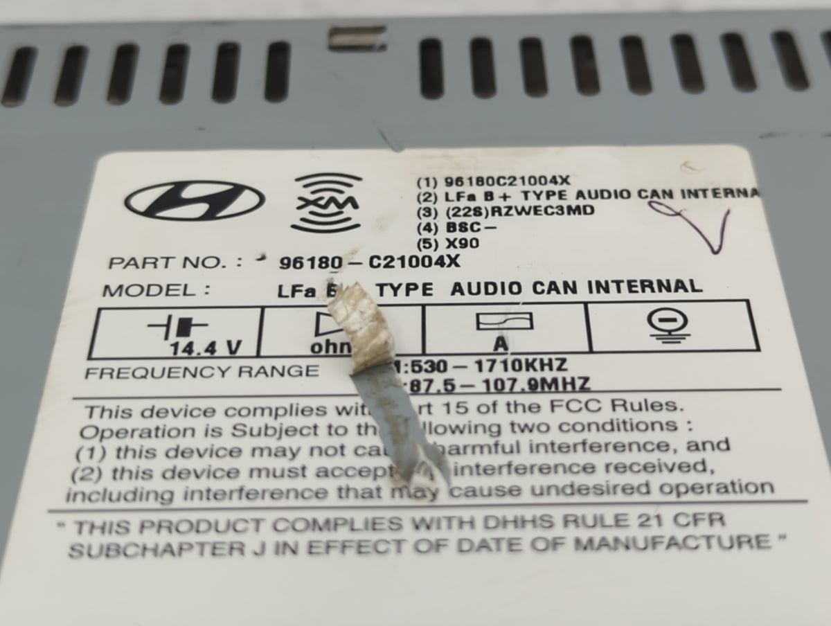 2015-2017 Hyundai Sonata Am Fm Cd Player Radio Receiver 480745 - Oemusedautoparts1.com