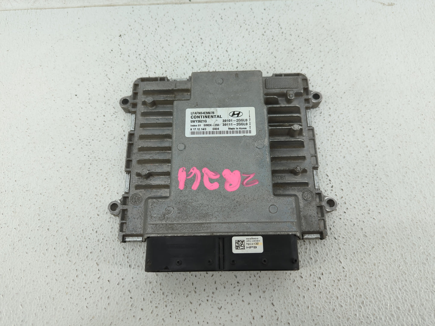 2015-2017 Hyundai Sonata PCM Engine Control Computer ECU ECM PCU OEM P/N:39101-2GGL0 39101-2GGK3 Fits Fits 2015 2016 2017 OE