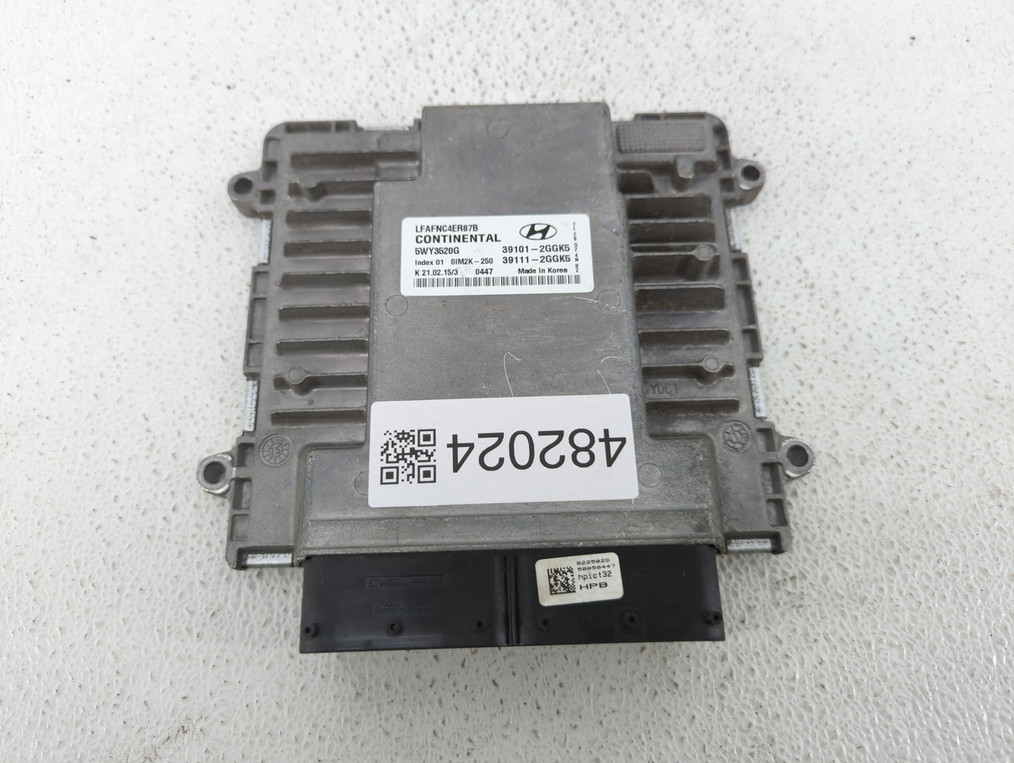 2015-2017 Hyundai Sonata PCM Engine Control Computer ECU ECM PCU OEM P/N:39101-2GGK5 39111-2G669 Fits Fits 2015 2016 2017 OE