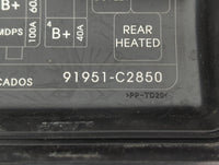 2015 Hyundai Sonata Fusebox Fuse Box Panel Relay Module P/N:91951-C2850 91200C2010LA, 6423-0102-7-000 Fits OEM Used Auto Par