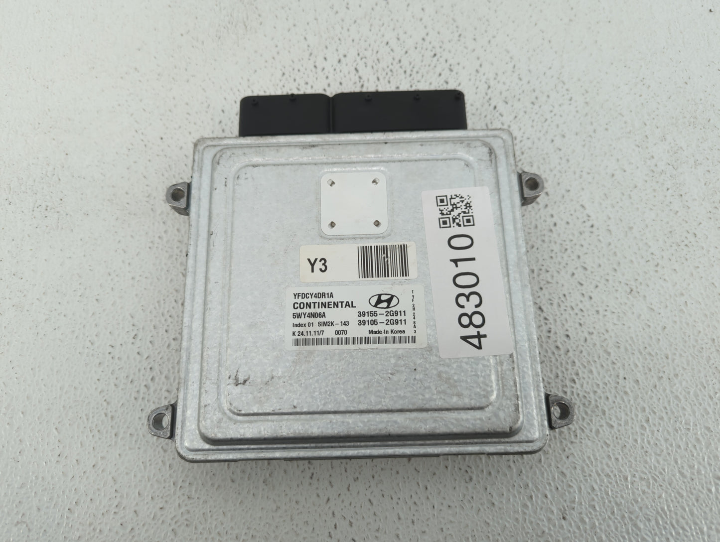 2011-2015 Hyundai Sonata PCM Engine Control Computer ECU ECM PCU OEM P/N:39105-2G911 39155-2G911 Fits OEM Used Auto Parts - 