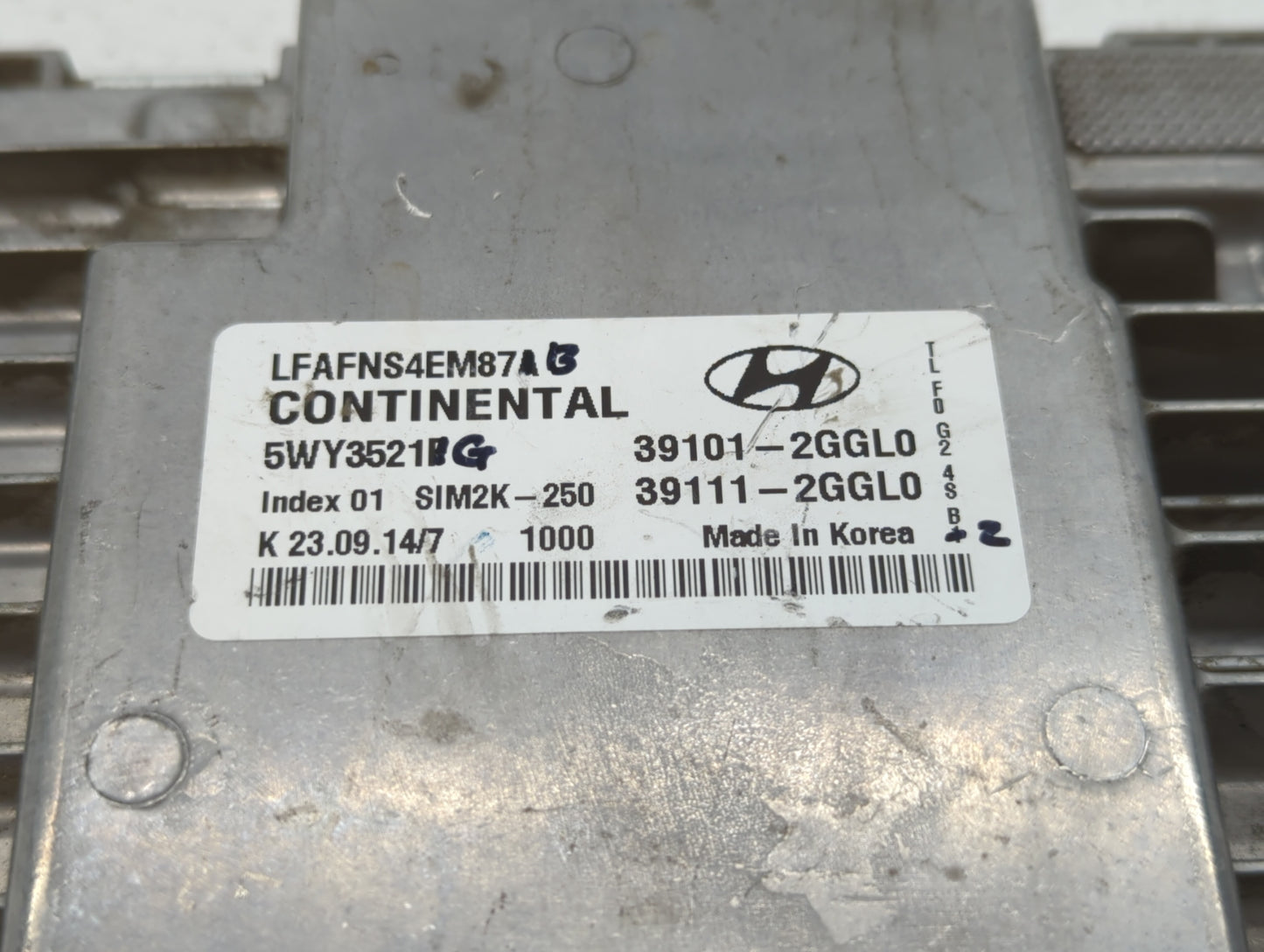 2015-2017 Hyundai Sonata PCM Engine Control Computer ECU ECM PCU OEM P/N:39111-2GGL0 39101-2GGL0 Fits Fits 2015 2016 2017 OE
