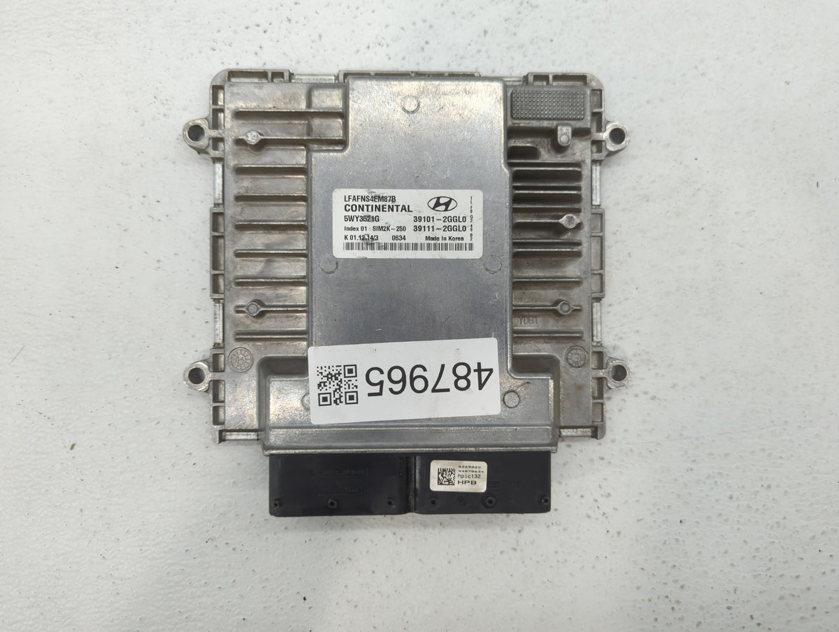 2015-2017 Hyundai Sonata PCM Engine Control Computer ECU ECM PCU OEM P/N:39111-2GGL0 39101-2GGL0 Fits 2015 2016 2017 OEM Use