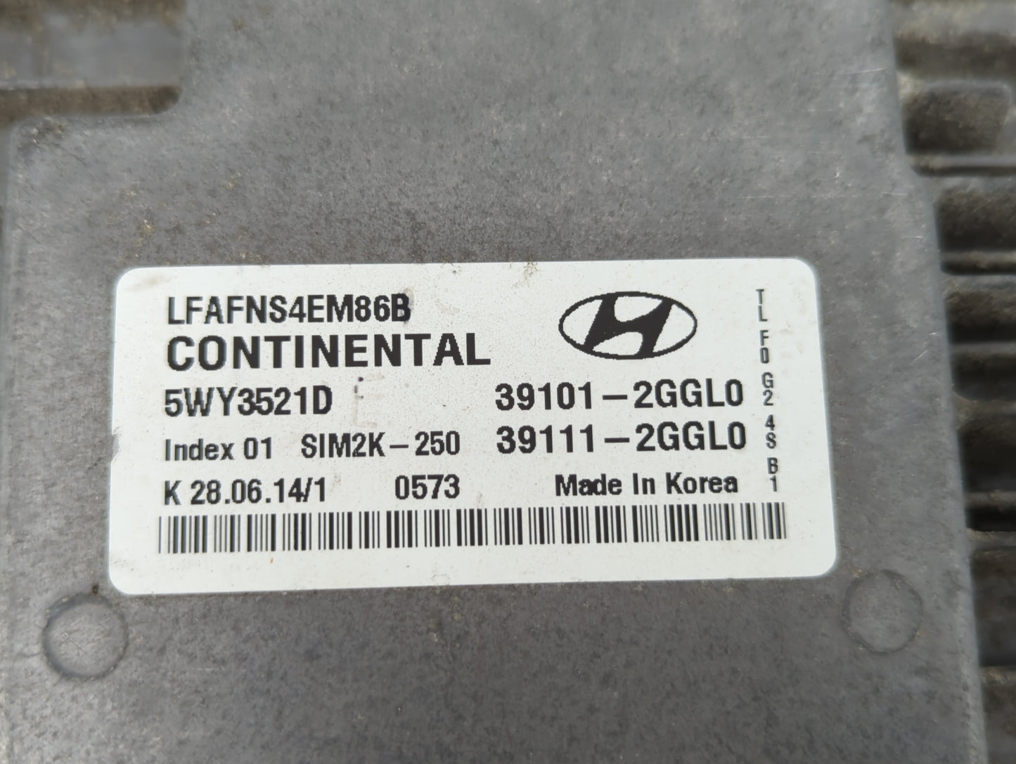 2015-2017 Hyundai Sonata PCM Engine Control Computer ECU ECM PCU OEM P/N:39111-2GGL0 39101-2GGL0 Fits Fits 2015 2016 2017 OE