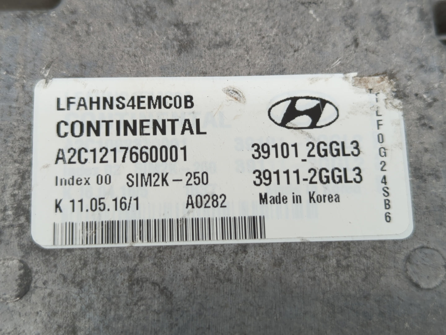 2015-2017 Hyundai Sonata PCM Engine Control Computer ECU ECM PCU OEM P/N:39111-2GGL0 39101-2GGL0 Fits Fits 2015 2016 2017 OE