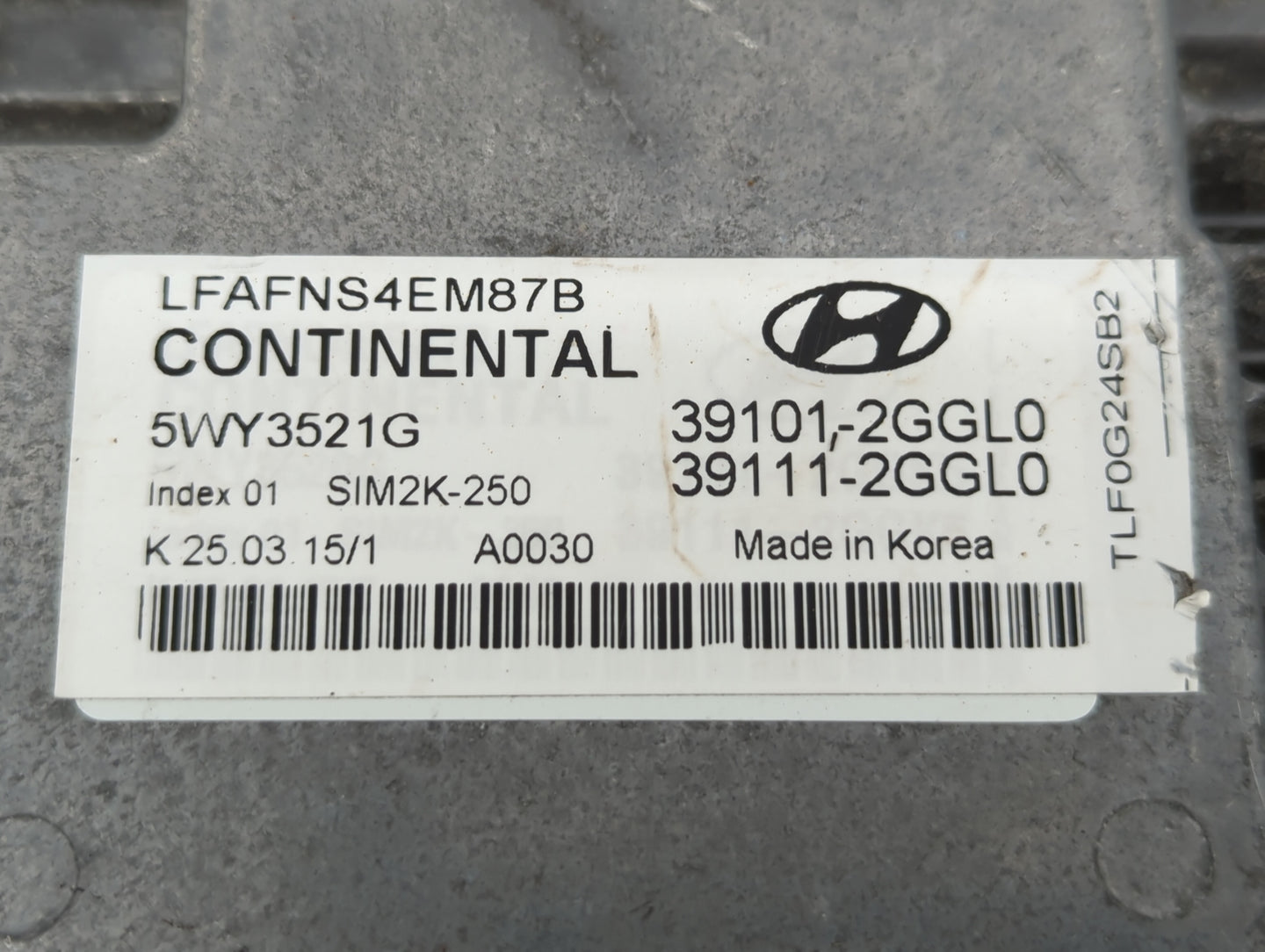 2015-2017 Hyundai Sonata PCM Engine Control Computer ECU ECM PCU OEM P/N:39111-2GGL0 39101-2GGL0 Fits Fits 2015 2016 2017 OE