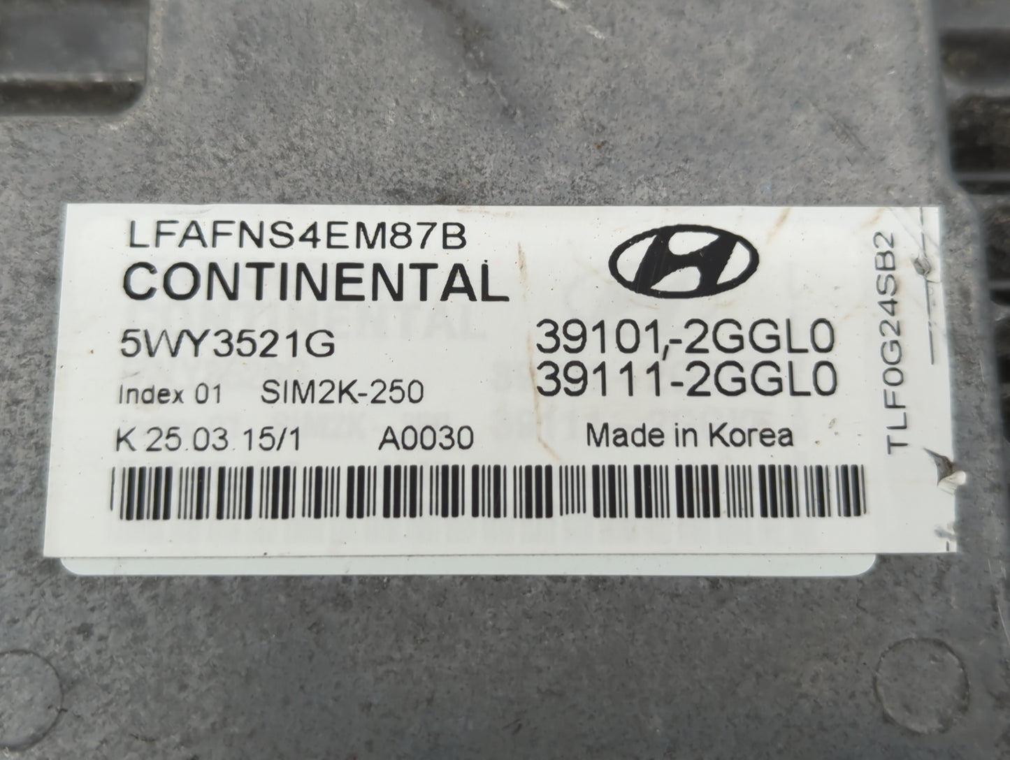 2015-2017 Hyundai Sonata PCM Engine Control Computer ECU ECM PCU OEM P/N:39111-2GGL0 39101-2GGL0 Fits Fits 2015 2016 2017 OE
