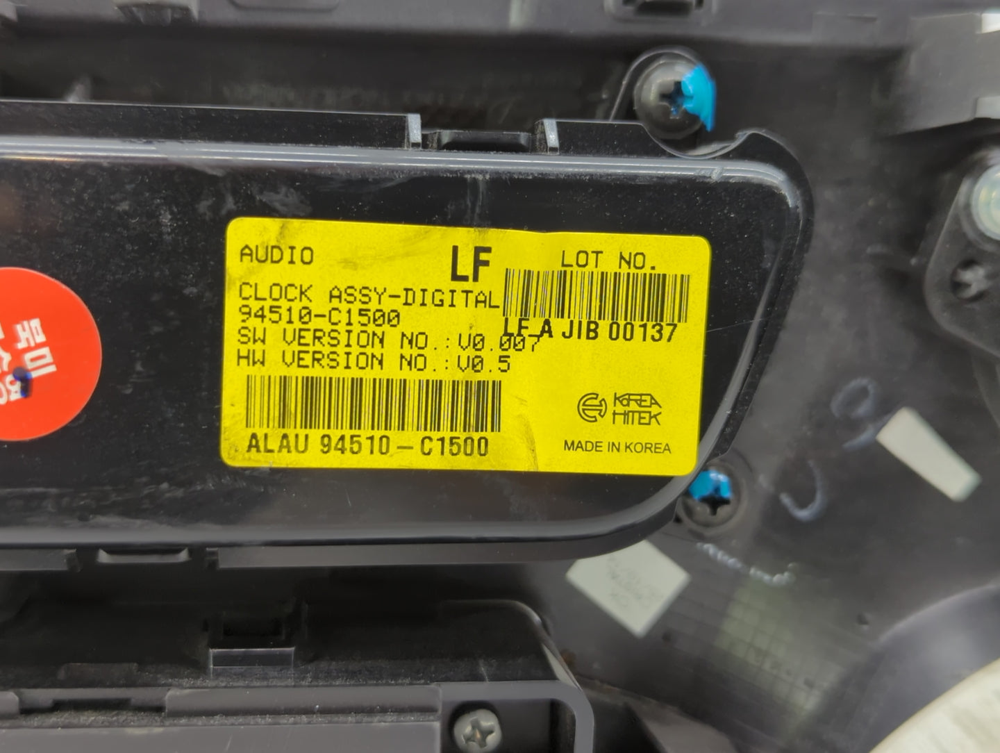 2015-2017 Hyundai Sonata Climate Control Module Temperature AC/Heater Replacement P/N:94510-C1500 Fits Fits 2015 2016 2017 O