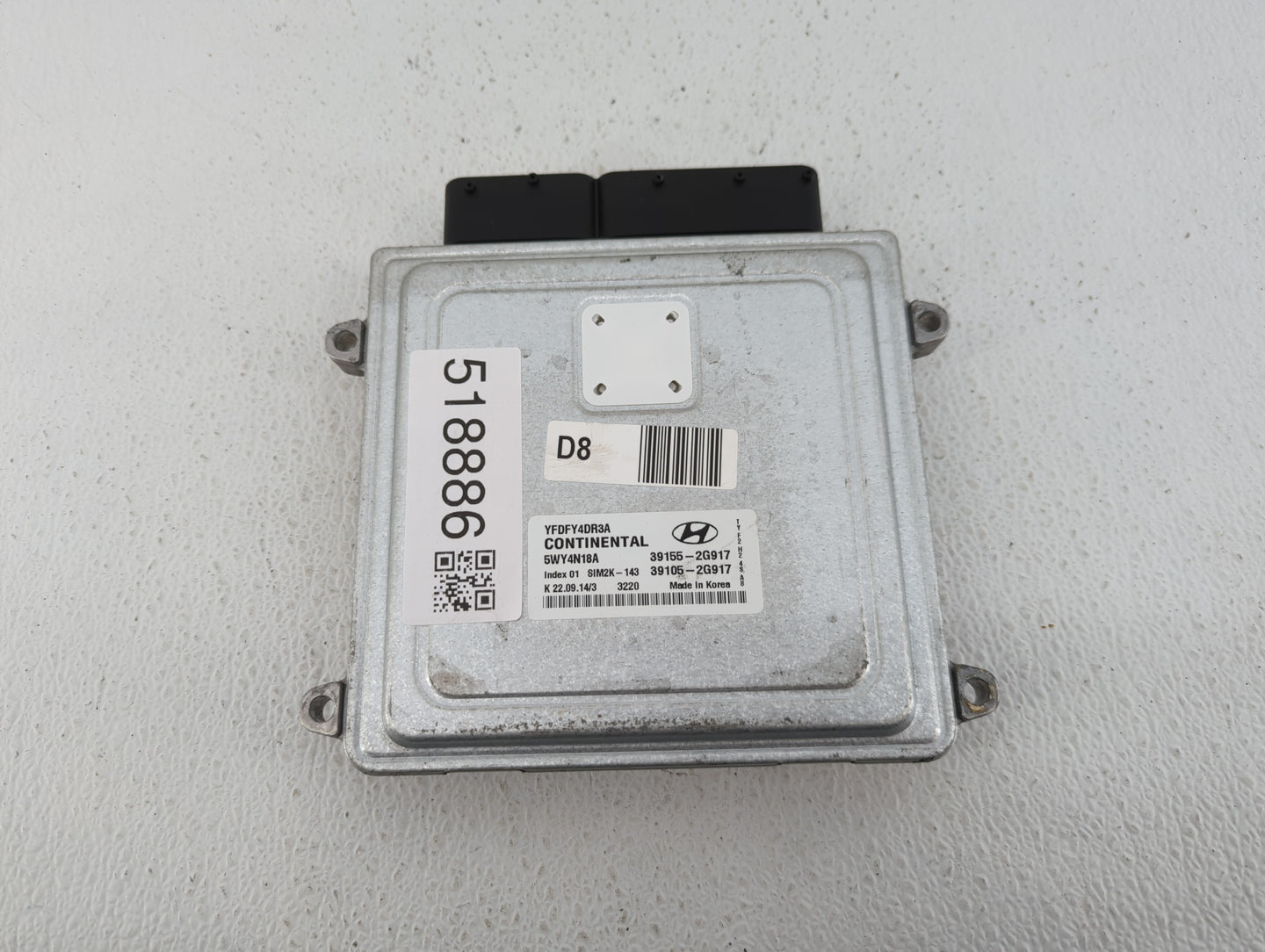2011-2015 Hyundai Sonata PCM Engine Control Computer ECU ECM PCU OEM P/N:39105-2G917 39155-2G917 Fits OEM Used Auto Parts - 
