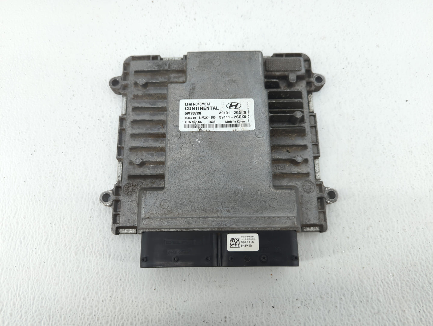2015-2017 Hyundai Sonata PCM Engine Control Computer ECU ECM PCU OEM P/N:39111-2GGK0 39101-2GGK0 Fits Fits 2015 2016 2017 OE