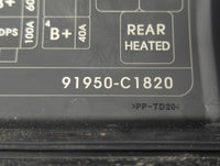2015 Hyundai Sonata Fusebox Fuse Box Panel Relay Module P/N:6423-0102-7-000 Fits OEM Used Auto Parts - Oemusedautoparts1.com