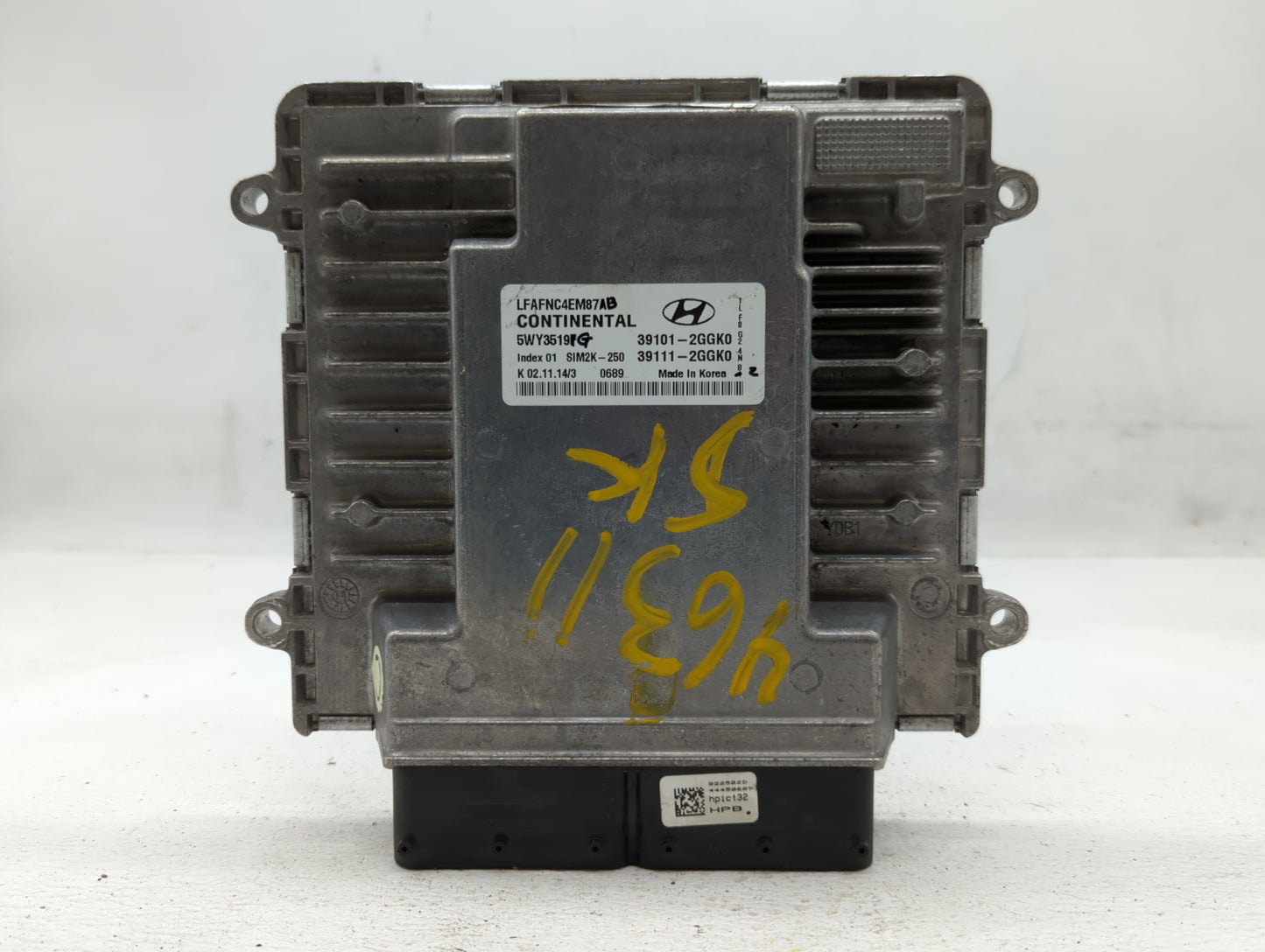 2015-2017 Hyundai Sonata PCM Engine Control Computer ECU ECM PCU OEM P/N:39101-2GGK0 Fits Fits 2015 2016 2017 OEM Used Auto 
