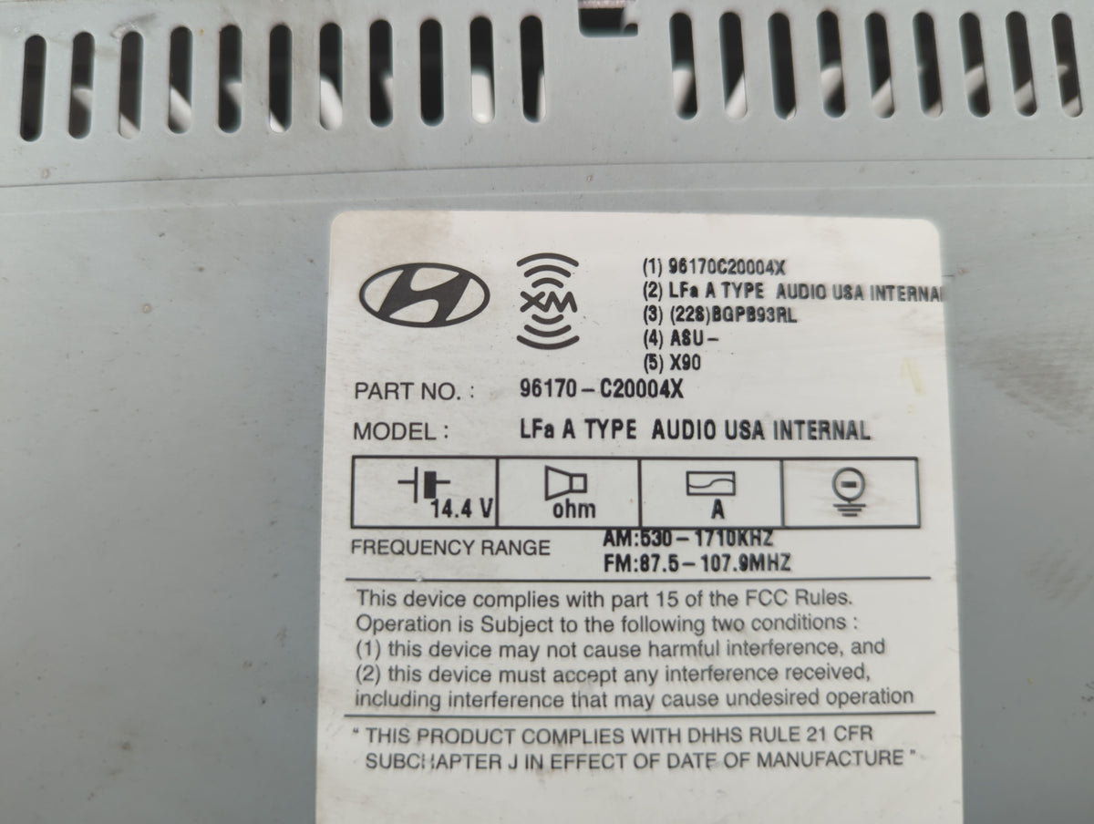 2015-2015 Hyundai Sonata Am Fm Cd Player Radio Receiver 549367 - Oemusedautoparts1.com