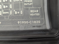 2015 Hyundai Sonata Fusebox Fuse Box Panel Relay Module P/N:91950-C1820 6423-0102 Fits OEM Used Auto Parts - Oemusedautopart