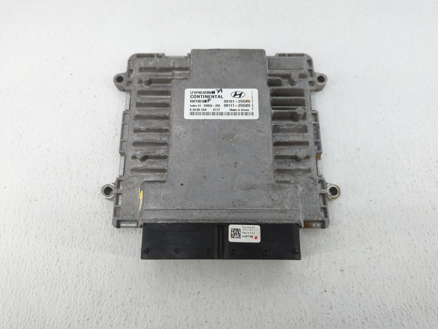 2015-2017 Hyundai Sonata PCM Engine Control Computer ECU ECM PCU OEM P/N:39101-2GGK0 Fits Fits 2015 2016 2017 OEM Used Auto 