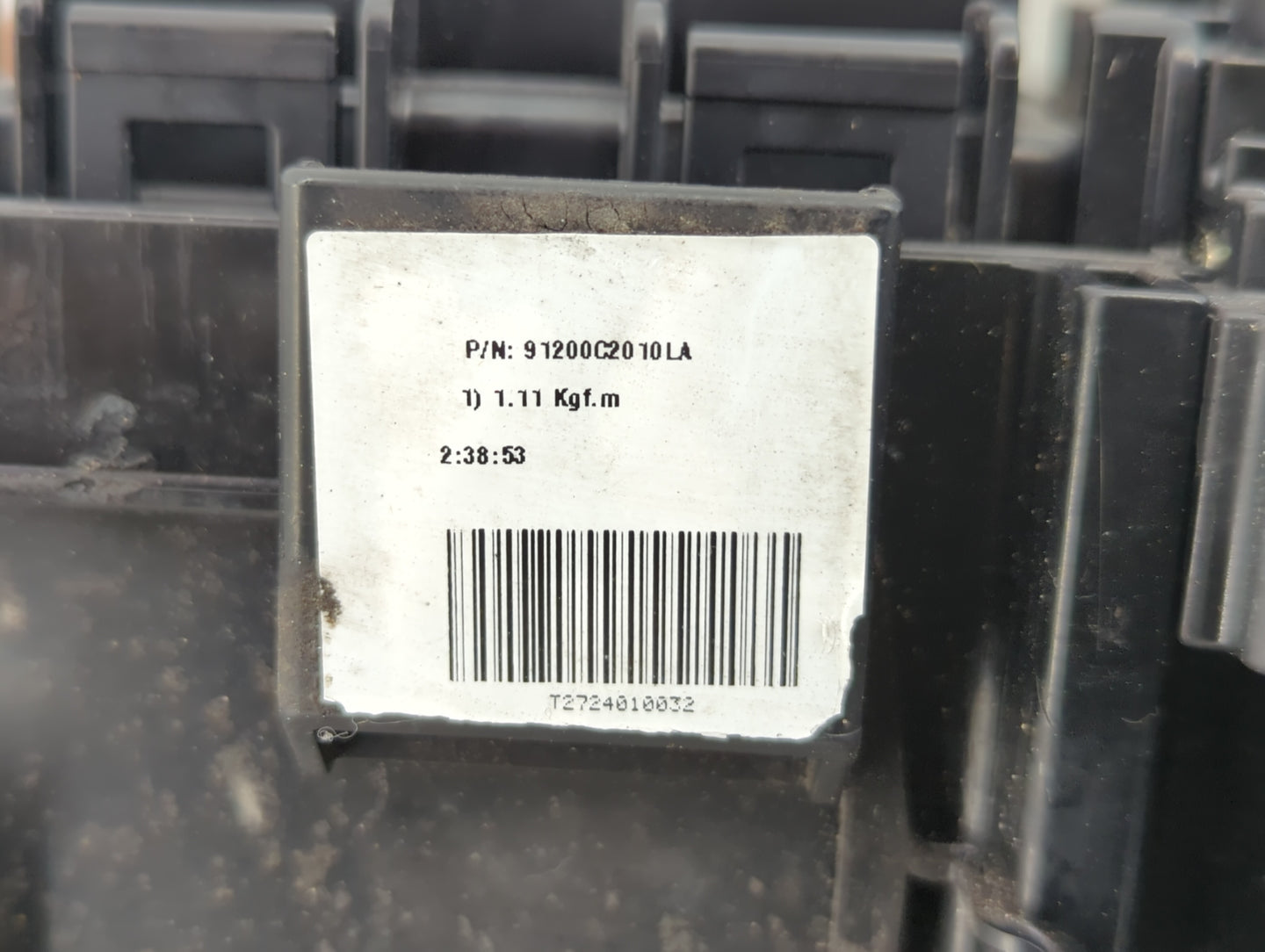 2015 Hyundai Sonata Fusebox Fuse Box Panel Relay Module P/N:91200C20 10LA Fits OEM Used Auto Parts - Oemusedautoparts1.com