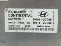 2015-2017 Hyundai Sonata PCM Engine Control Computer ECU ECM PCU OEM P/N:39101-2GGK5 39111-2GGK5 Fits Fits 2015 2016 2017 OE