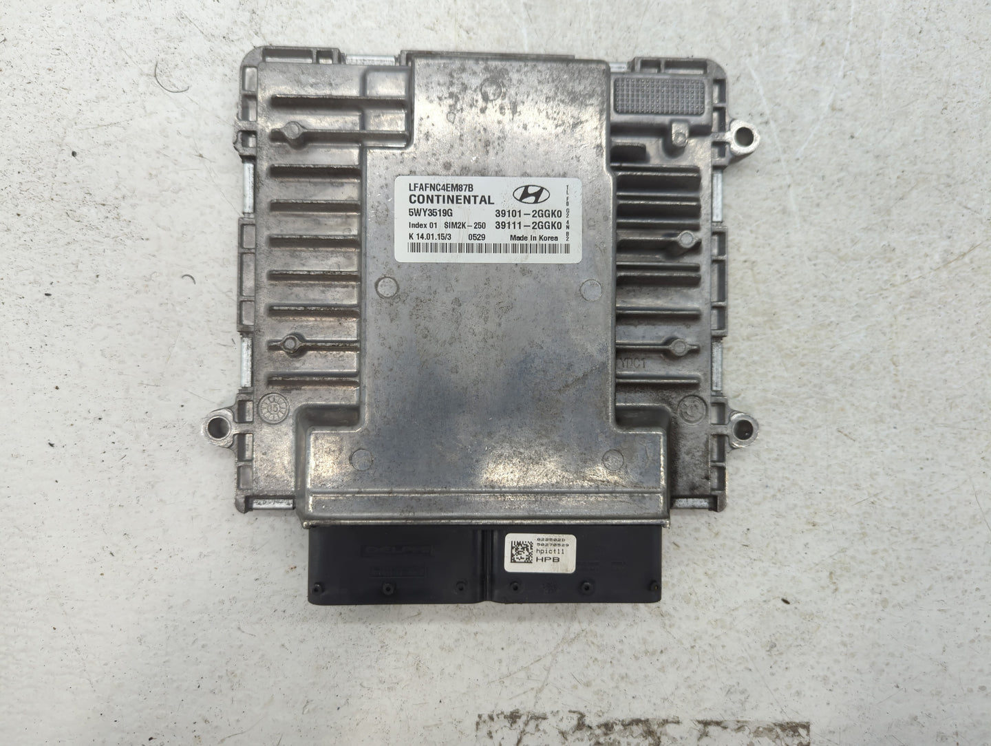2015-2017 Hyundai Sonata PCM Engine Control Computer ECU ECM PCU OEM P/N:39101-2GGK0 Fits Fits 2015 2016 2017 OEM Used Auto 