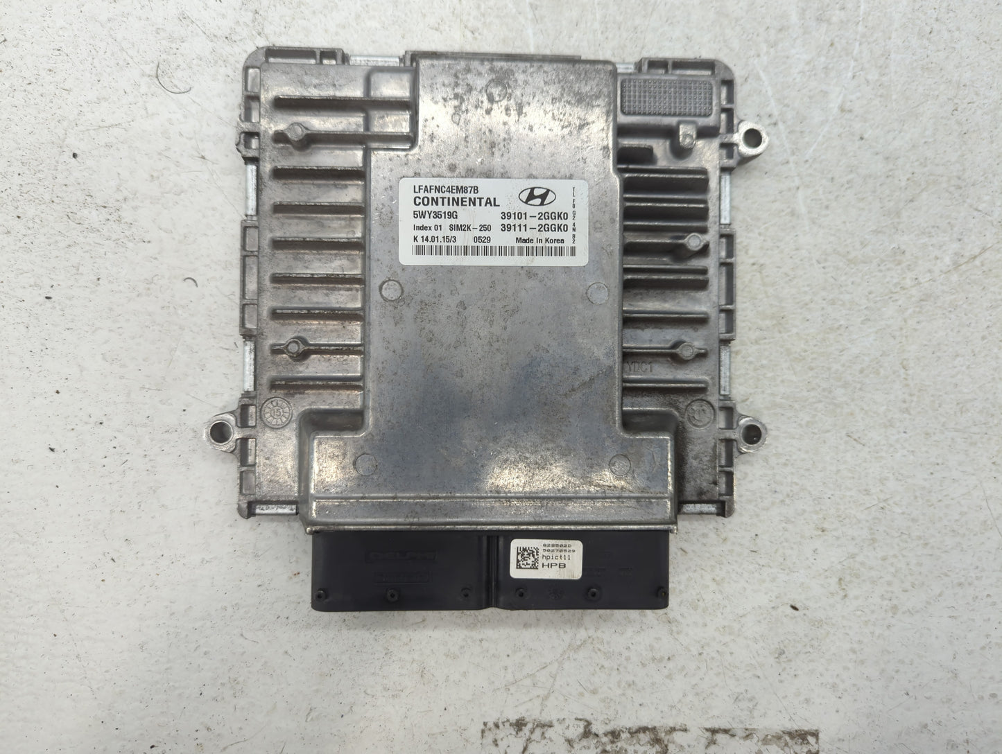 2015-2017 Hyundai Sonata PCM Engine Control Computer ECU ECM PCU OEM P/N:39101-2GGK0 Fits Fits 2015 2016 2017 OEM Used Auto 