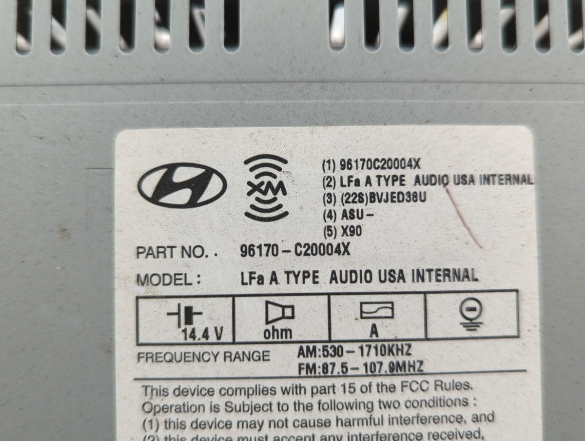 2015-2015 Hyundai Sonata Am Fm Cd Player Radio Receiver 583776 - Oemusedautoparts1.com
