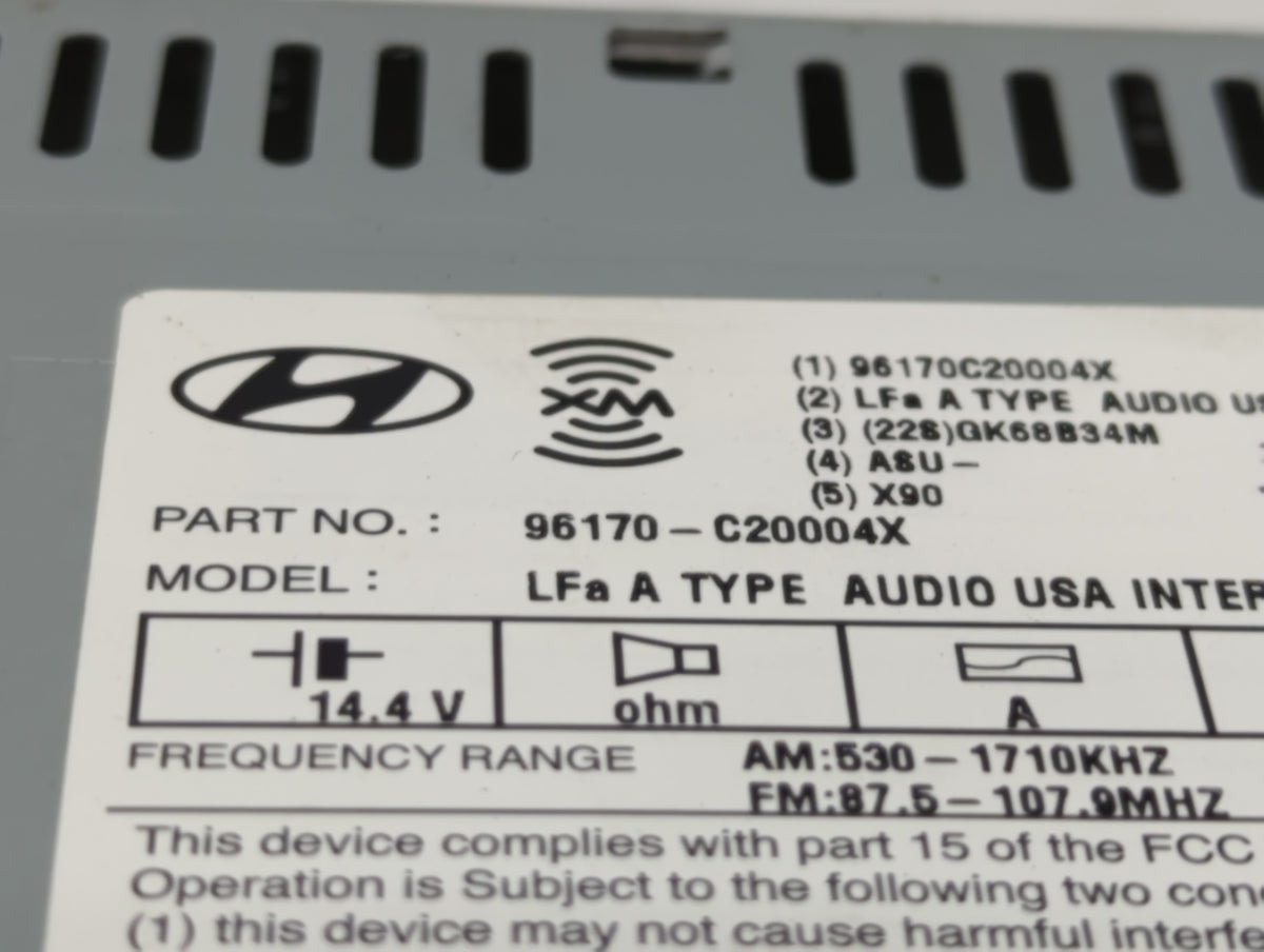 2015-2015 Hyundai Sonata Am Fm Cd Player Radio Receiver 593083 - Oemusedautoparts1.com
