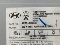 2015 Hyundai Sonata Radio AM FM Cd Player Receiver Replacement P/N:96170-C20004X Fits OEM Used Auto Parts - Oemusedautoparts