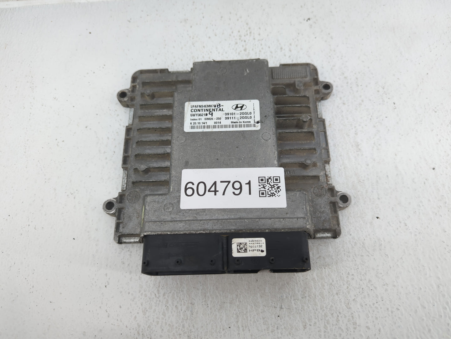 2015-2017 Hyundai Sonata PCM Engine Control Computer ECU ECM PCU OEM P/N:39101-2GGL0 Fits Fits 2015 2016 2017 OEM Used Auto 