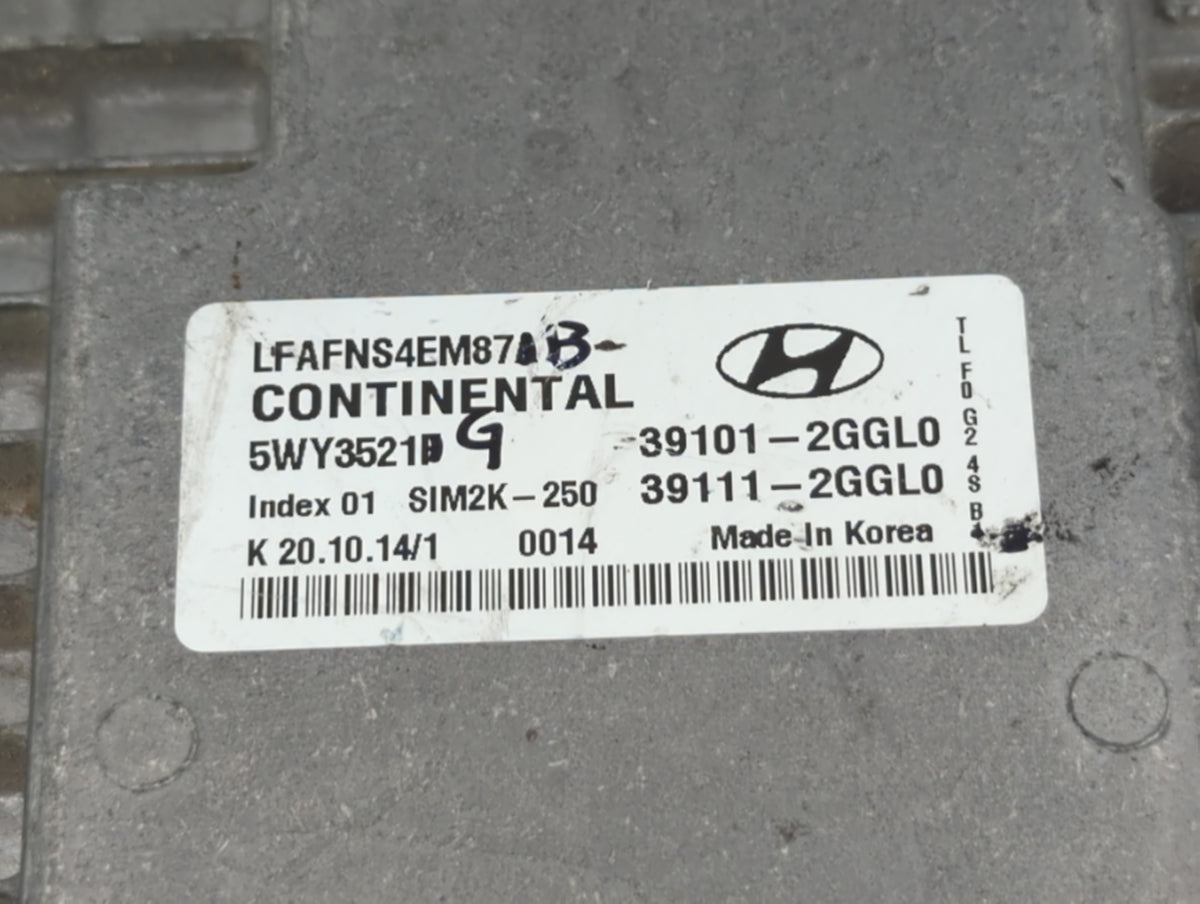 2015-2017 Hyundai Sonata PCM Engine Control Computer ECU ECM PCU OEM P/N:39101-2GGL0 Fits 2015 2016 2017 OEM Used Auto Parts