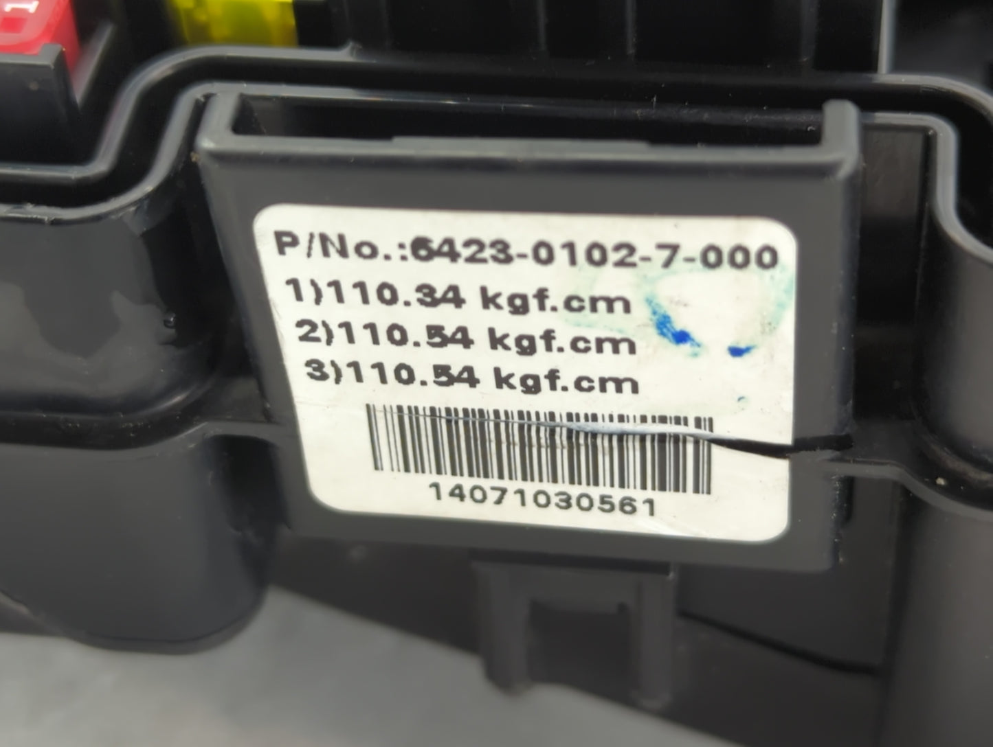 2015 Hyundai Sonata Fusebox Fuse Box Panel Relay Module P/N:6423-0102-7-000 Fits OEM Used Auto Parts - Oemusedautoparts1.com