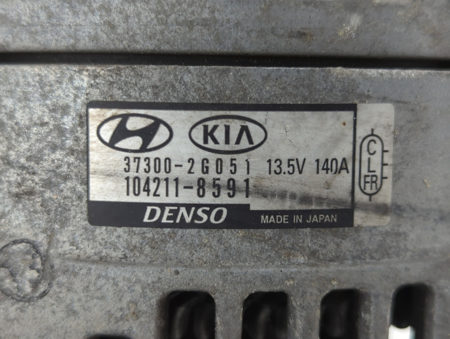 2015-2019 Hyundai Sonata Alternator Replacement Generator Charging Assembly Engine OEM P/N:104211-8591 37300-2G051 Fits OEM 