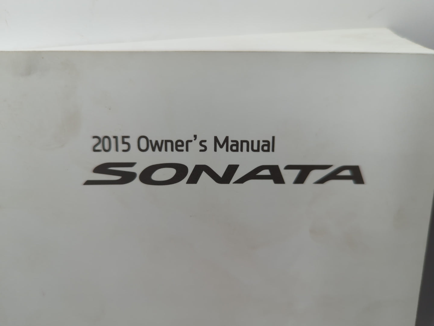2015 Hyundai Sonata Owners Manual Book Guide OEM Used Auto Parts - Oemusedautoparts1.com