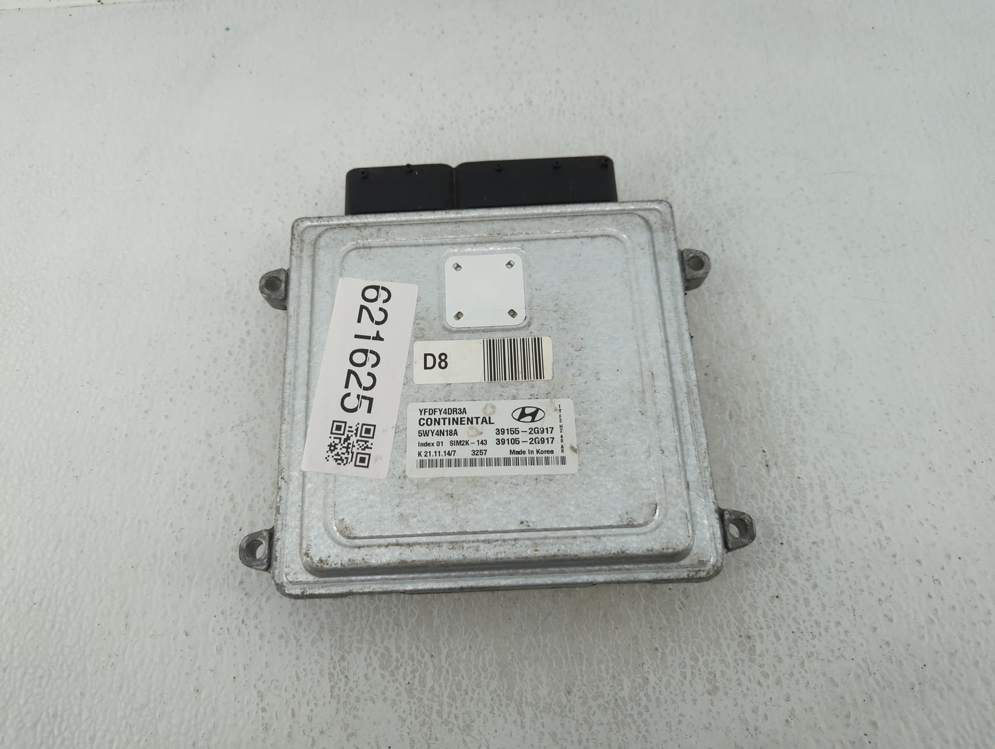 2011-2015 Hyundai Sonata PCM Engine Control Computer ECU ECM PCU OEM P/N:39105-2G917 39155-2G917 Fits OEM Used Auto Parts - 