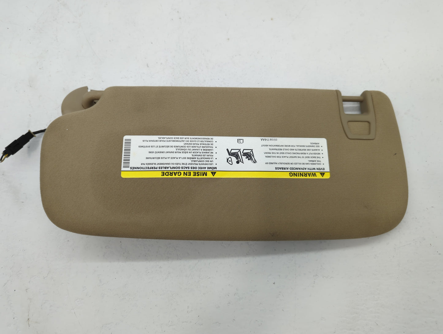 2015-2019 Hyundai Sonata Sun Visor Shade Replacement Passenger Right Mirror Fits Fits 2015 2016 2017 2018 2019 OEM Used Auto