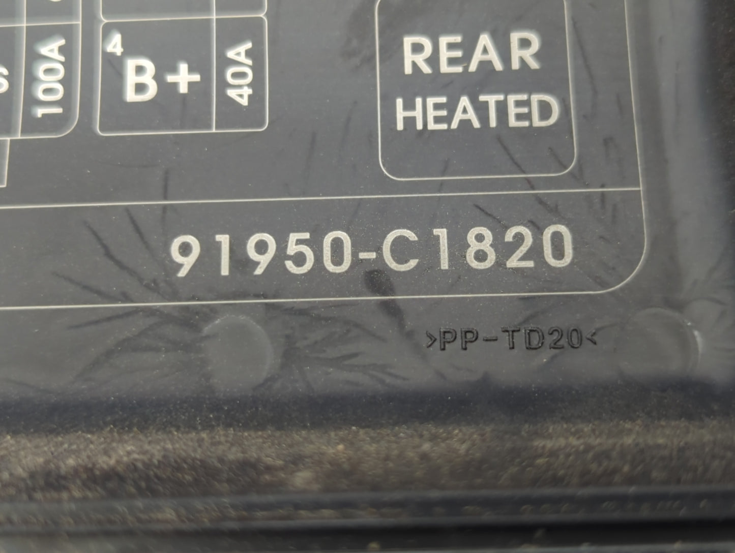 2015 Hyundai Sonata Fusebox Fuse Box Panel Relay Module P/N:91950-C1820 Fits OEM Used Auto Parts - Oemusedautoparts1.com