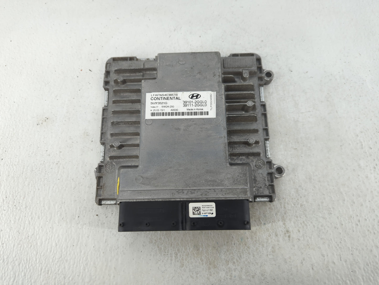 2015-2017 Hyundai Sonata PCM Engine Control Computer ECU ECM PCU OEM P/N:39101-2GGL0 Fits Fits 2015 2016 2017 OEM Used Auto 